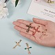 5шт 5 цвета латунные подвески с эмалью KK-SZ0004-07-3
