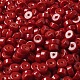 Непрозрачные цветные стеклянные бусины SEED-E001-P3x6mm-13-3