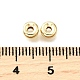 Латунные гладкие бусины KK-V011-03B-G-2