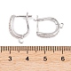 Фурнитура для сережек-обручов из латуни с фианитом KK-S374-04P-03-3