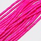 Синтетических нитей бирюзовые бусы TURQ-G120-3x5mm-01-1