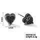 Шикарные латунные кубические серьги из циркония ZD1304-7-1