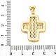 Латунные микро проложить кубического циркония подвески KK-S510-48G-05-3