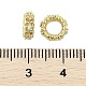 Латунные микро проложить Цирконий Европейский бисером KK-K297-50G-2
