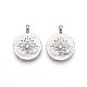 Латунные микро проложить кубического циркония подвески ZIRC-T016-19P-1