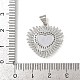 Латунные микро проложить кубического циркония подвески KK-P323-11F-P02-3