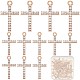 Подвески со стразами из сплава FIND-SC0005-02-1