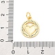 Латунные микро проложить кубического циркония подвески KK-D325-60G-02-3