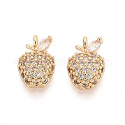 Латунные микро проложить кубического циркония подвески KK-T074-82G