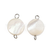 Подвески-коннекторы из натуральных ракушек STAS-D378-21P