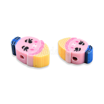 Бусины из полимерной глины  CLAY-N008-071-A01-1