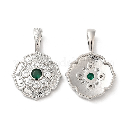 Латунные микро проложить кубического циркония подвески KK-M246-07P-1