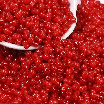 Стеклянные бусины прозрачных цветов SEED-R001-01I-1