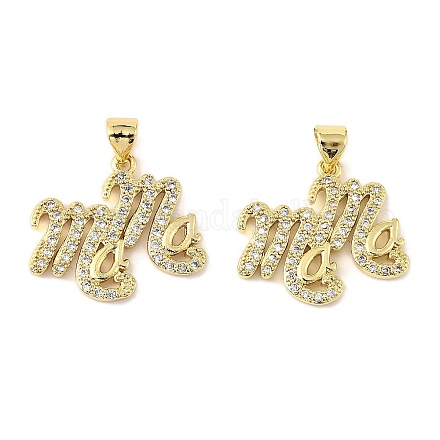 Латунные микро проложить кубического циркония подвески KK-M324-02H-G-1