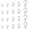 100Pcs 5 Styles Zinc Alloy Lobster Claw Clasps, Parrot Trigger Clasps, Cadmium Free & Lead Free, Jewelry Making Findings, Platinum, 10~21x6~12mm, Hole: 1~2mm, 20pcs/style