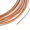5M Aluminum Wire, Flat, for DIY Craft, Chocolate, 1x0.3mm, about 16.40 Feet(5m)/Roll