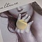 Oval Resin Finger Rings for Women, Pale Goldenrod, Inner Diameter: 17mm