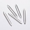 Tarnish Resistant 304 Stainless Steel Pendants, Spike, Stainless Steel Color, 31x4x1mm, Hole: 1mm