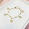 Stainless Steel Ocean Aniamls Charm Anklets, Golden, Starfish, 7-7/8 inch(200mm)
