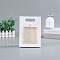 Rectangle Kraft Paper Gift Bags, with Bowknot and Clear Window, White, 7x14x20cm