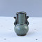 Ancient Chinese Style Mini Ceramic Floral Vases for Home Decor, Small Flower Bud Vases for Centerpiece, Medium Aquamarine, 47x47x70.5mm