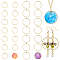 28Pcs 2 Style Alloy  2-Loop Link Pendants, Ring, Golden, 33x30x2mm, Hole: 1.5mm42.5x39x2mm, Hole: 1.8mm, 14pcs/style