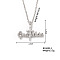 Fashionable Hip-hop Cross Pendant Necklace with Sparkling Rhinestone, Simple and Stylish, 15.75 inch(400mm)