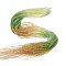 Transparent Gradient Color Glass Beads Strands, Faceted Round, Green, 2mm, Hole: 0.8mm, about 160~178pcs/strand, 13.58 ~14.17 inch(34.5~36cm)