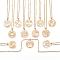 304 Stainless Steel Pendant Necklaces, Horoscope/Twelve Constellation/Zodiac Sign, Golden, 18.11 inch(46cm)