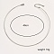 Non-Tarnish Stainless Steel Simple Thin Collar Necklace, Rigid Choker Necklaces, Stainless Steel Color, 15.75 inch(40cm)