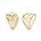 Brass Pave Clear Cubic Zirconia Charms, Nickel Free, Heart with Rose, Real 18K Gold Plated, 15x12x2mm, Hole: 1.6mm