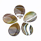 Natural Banded Agate Pendants, Dyed, Drop, 39~42x27~30x5~8mm, Hole: 1.5mm