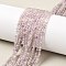 Faceted Natural Amethyst Beads Strands, Round, Faceted, 3mm, Hole: 0.5mm, about 127pcs/strand, 14.96''(38cm)