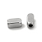 Non-Tarnish 304 Stainless Steel Cuboid Beads, Stainless Steel Color, 4x2x2mm, Hole: 1mm