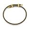 Adjustable Polyester Cord Braided Bracelets, Long-Lasting Plated, Olive, Inner Diameter: 2-5/8~3-1/8 inch(6.7~7.8cm)