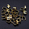 201 Stainless Steel Snap on Bails, Real 18k Gold Plated, 7x5x3mm, Pin: 0.5mm