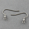 Tarnish Resistant 304 Stainless Steel Earring Hooks, with Horizontal Loop, 21x22mm, Hole: 2mm