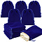 PH PandaHall 30 Pack Velvet Jewelry Pouches Bags, 5.9x4.7inch Blue Velvet Jewelry Pouches with Drawstring Gift Packaging Bags for Jewelry Bracelets Watches Storage Wedding Party Favor Christmas