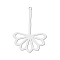 Non-Tarnish 201 Stainless Steel Pendants, Laser Cut, Flower, Stainless Steel Color, 40x28.5x1mm, Hole: 1.6mm
