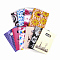 Printed Plastic Bags, Rectangle, Mixed Color, 35x25cm, Unilateral Thickness: 0.035mm