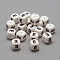 Food Grade Eco-Friendly Silicone Beads, Letter Style, Cube, White, 12x12x12mm, Hole: 2mm