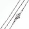 Non-Tarnish 304 Stainless Steel Necklaces, with Lobster Claw Clasps, Stainless Steel Color, 19.88 inch(50.5cm), 1.5mm