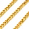 Stainless Steel Curb Chains, Unwelded, with Spool, Golden, 8x6x3mm, 5m/roll
