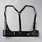 Punk Rock Style PVC Leather Belt, Ornament Accessories, Black, 700~900x320~400mm