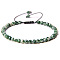 Adjustable Women's Dalmatian Jasper Beaded Bracelet, with Simple and Versatile Hand-wove Bead, Show in Picture