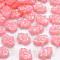 Resin Beads, Imitation Opal, Hologram Style, Dyed, Hamsa Hand//Hand of Miriam, Light Coral, 14x12x3mm, Hole: 1mm