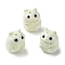 Opaque Resin Beads, Hamster, Beige, 21x16x15mm, Hole: 2mm