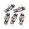 Handmade Porcelain Big Pendants, Fish, Fancy Antique Glazed Porcelain, Coconut Brown, 65~66.5x28~29x12.5~13.5mm, Hole: 4.5~5mm