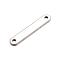 Tarnish Resistant 201 Stainless Steel Links connectors, Oval, Stainless Steel Color, 40x7mm, Hole: 3mm