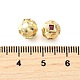 Латунные микро проложить кубического циркония бусы KK-V011-06B-G-2